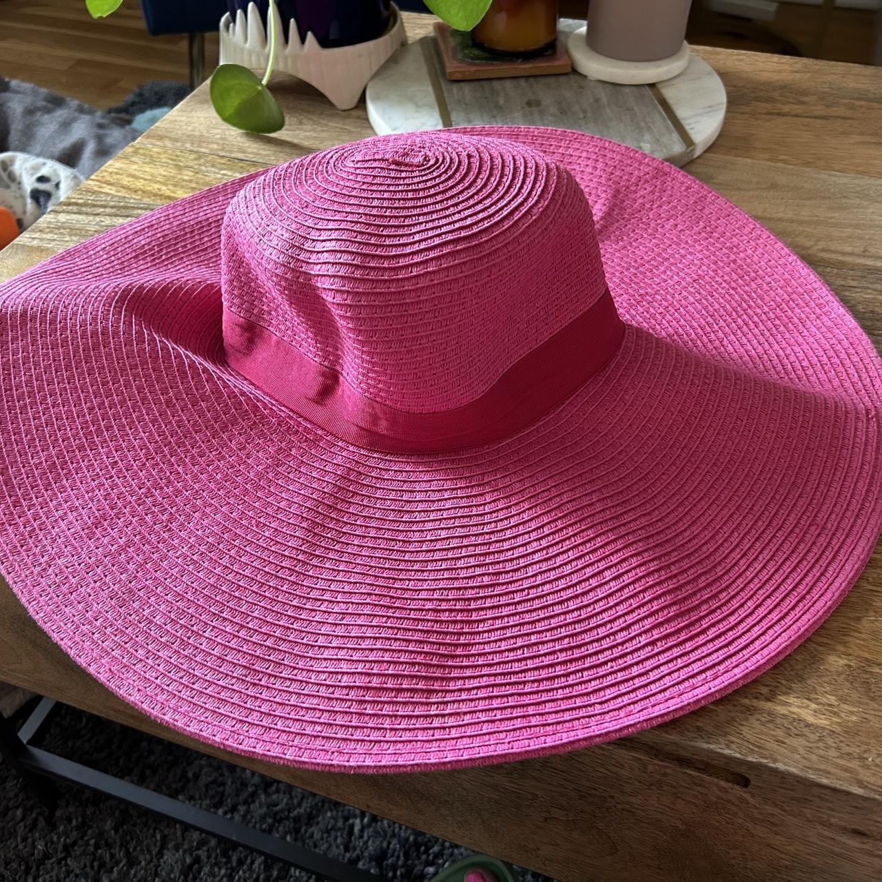 Pink floppy beach hat online