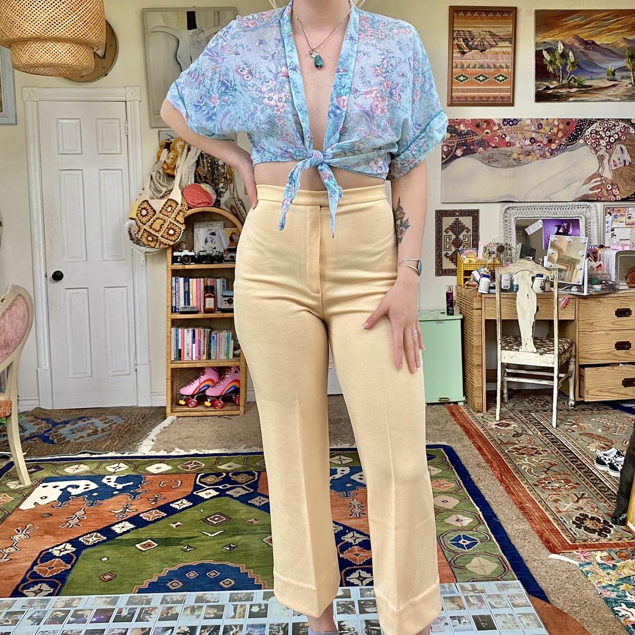 I found these absolutely gorgeous vintage pants today. Can someone