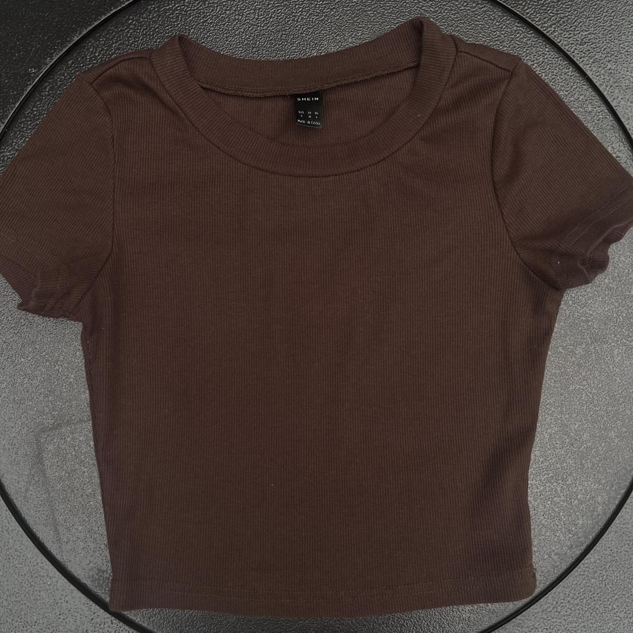 SHEIN Women's Brown Shirt | Depop