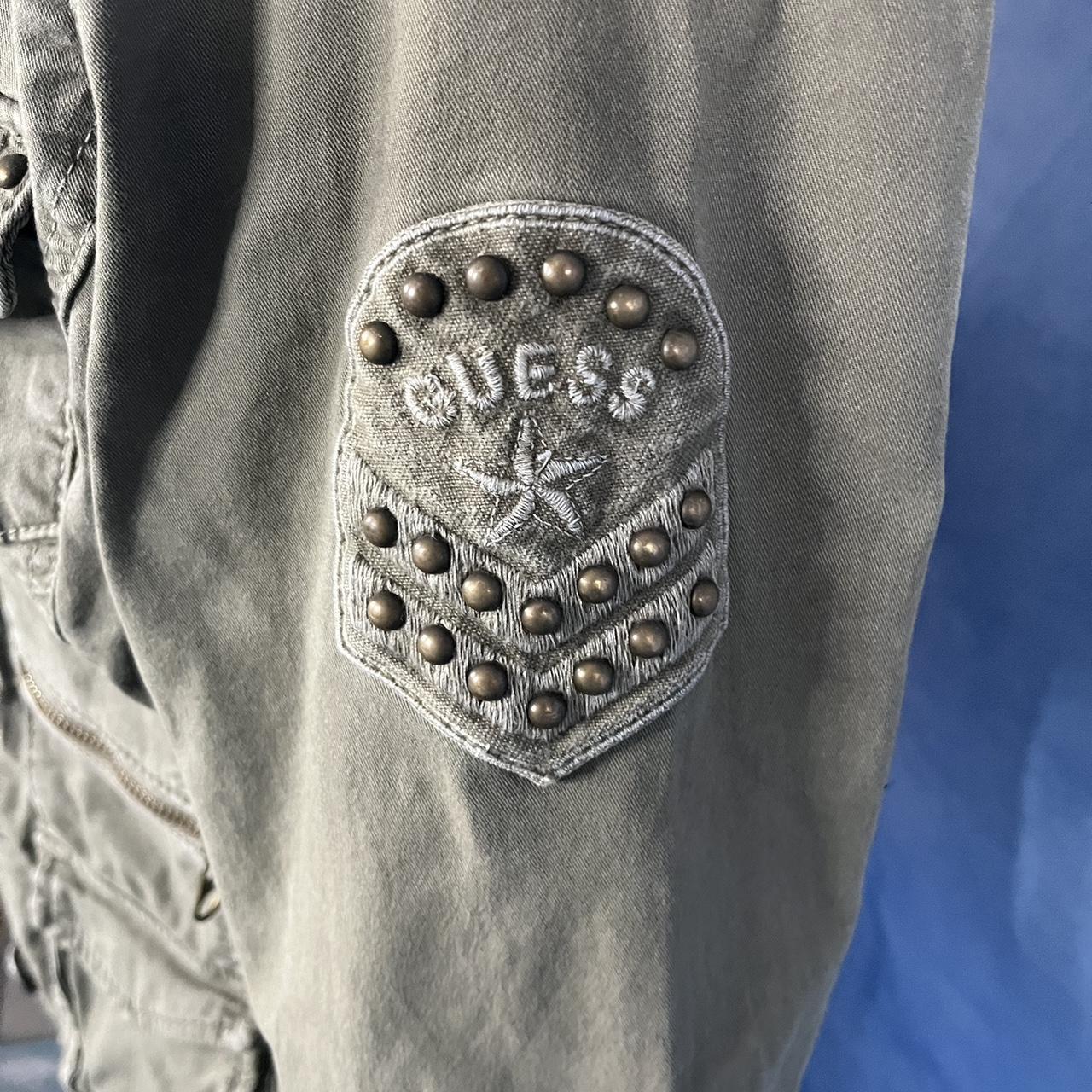 Guess army green on sale jacket