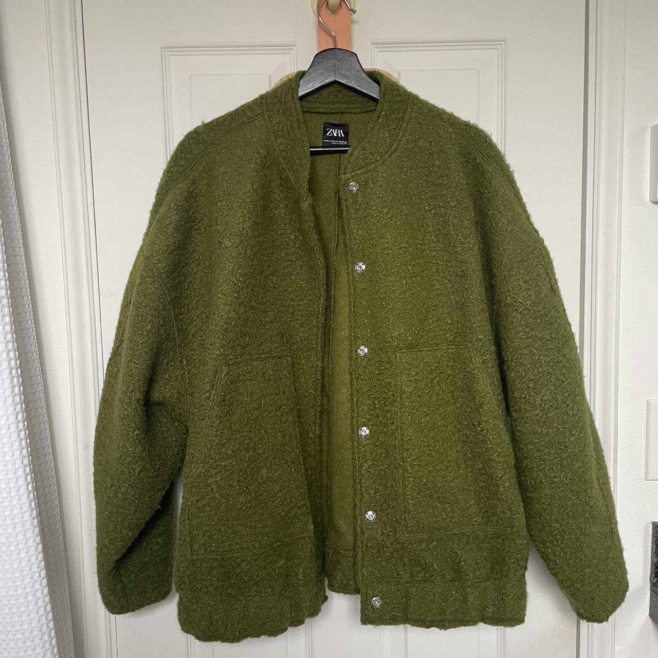 Zara Women's Green Jacket | Depop