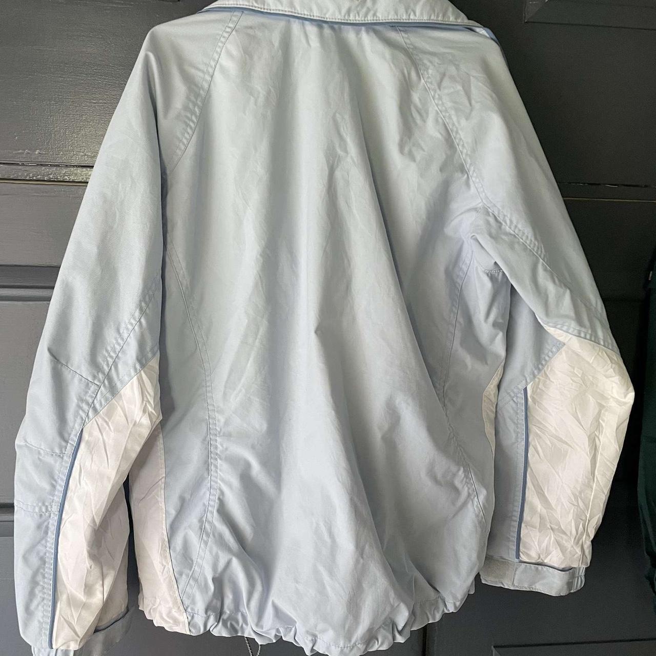 Columbia jacket Blue and white Columbia jacket in... Depop