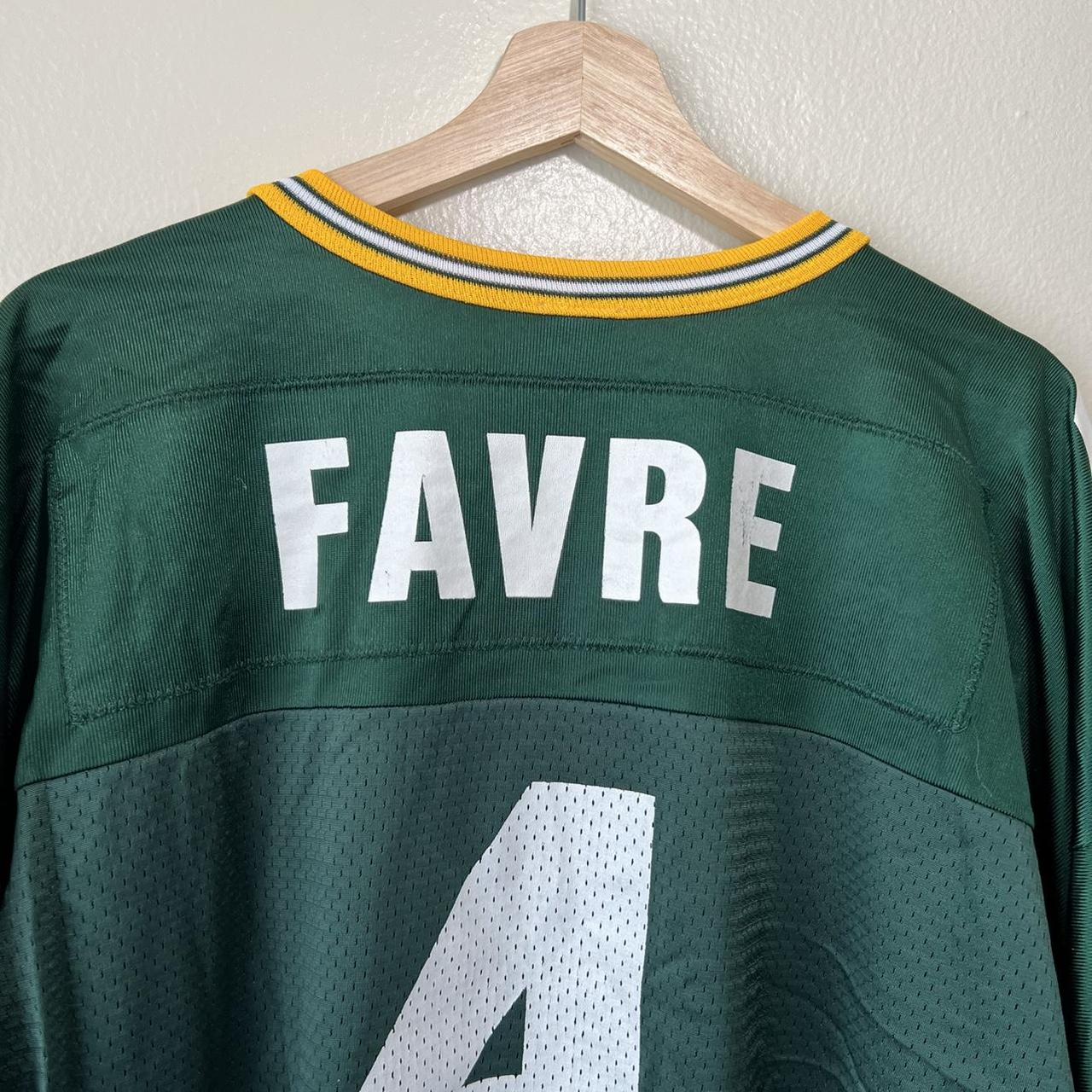 Vintage Green Bay Packers Brett Favre Jersey Logo - Depop