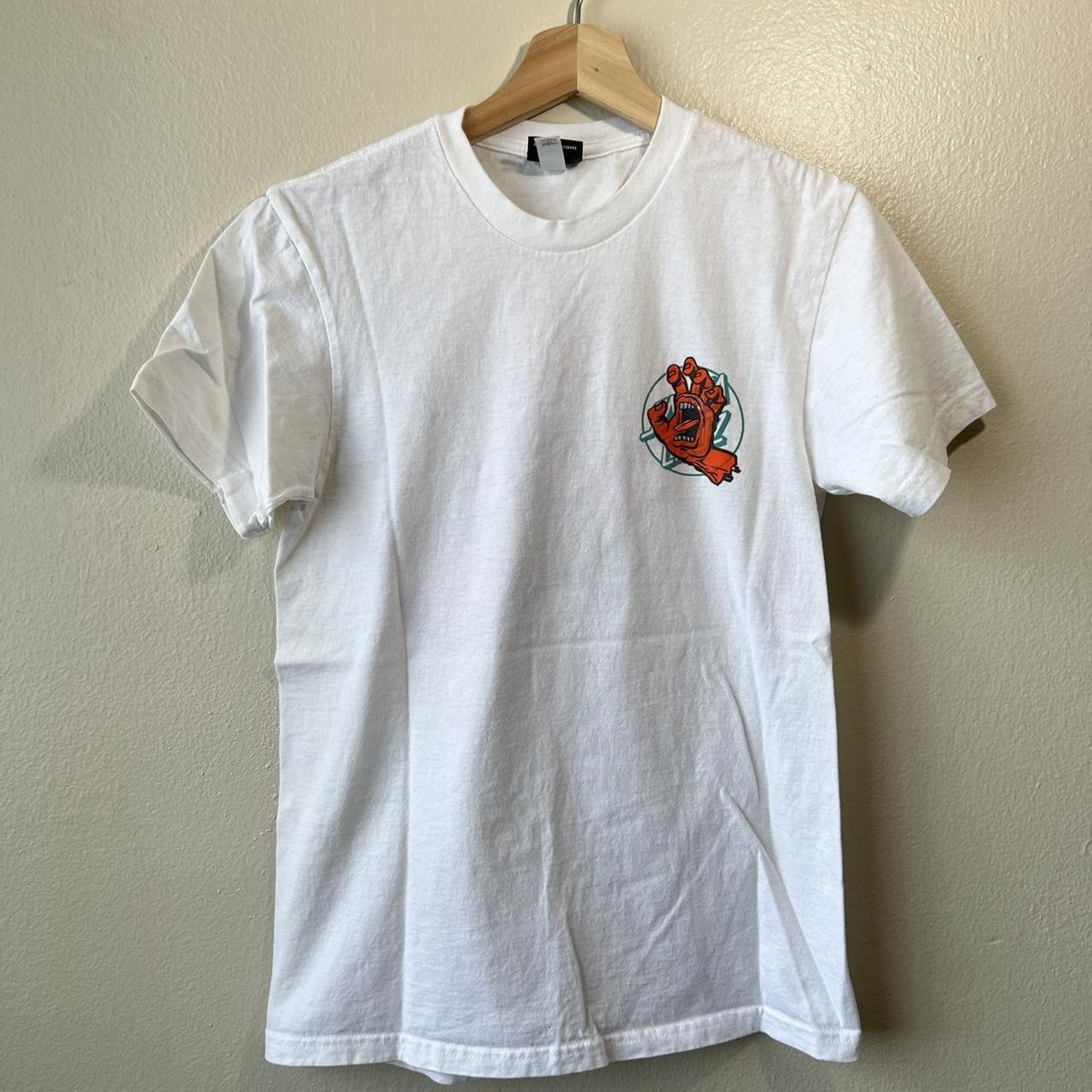 Essential white Santa Cruz monster hand shirt | size...