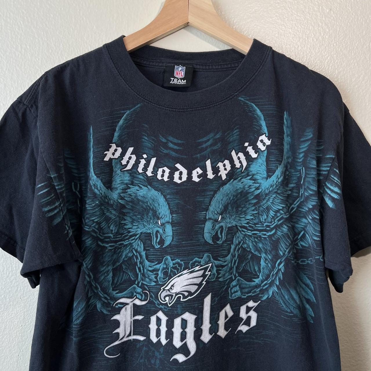 vintage philadelphia eagles t shirt y2k philly - Depop