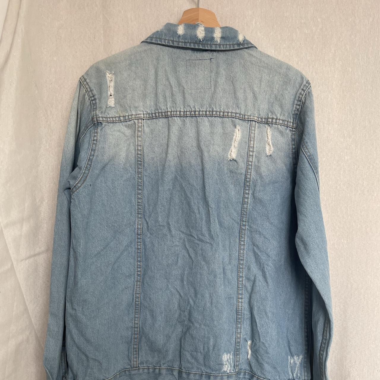 Brave soul distressed denim jacket - Depop