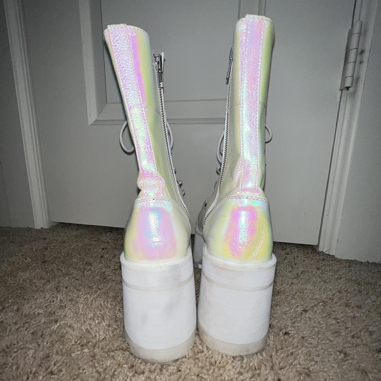 Iridescent on sale platform boots