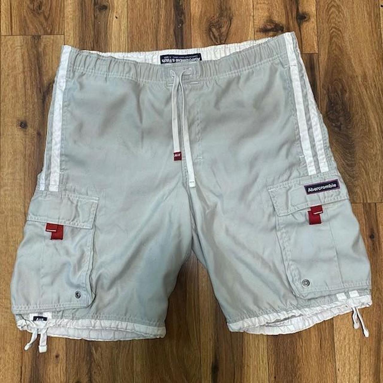 Abercrombie and Fitch Tan Cargo Swim Trunks. Men's... Depop