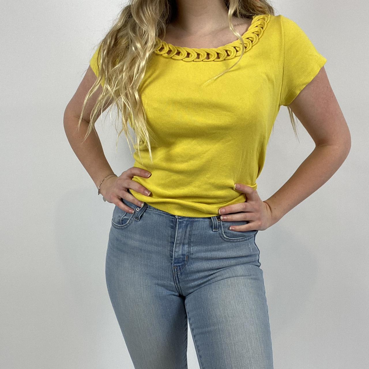 Women's Yellow Shirt Depop