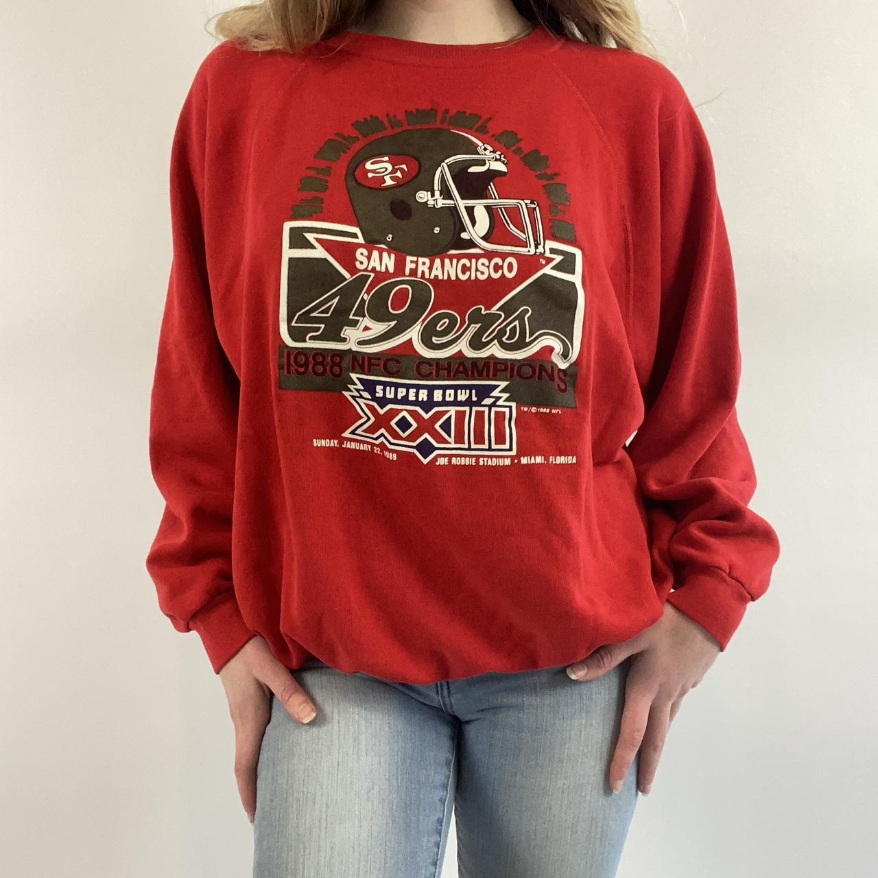 Vintage San Francisco 49ers Crewneck Sweatshirt Home - Depop