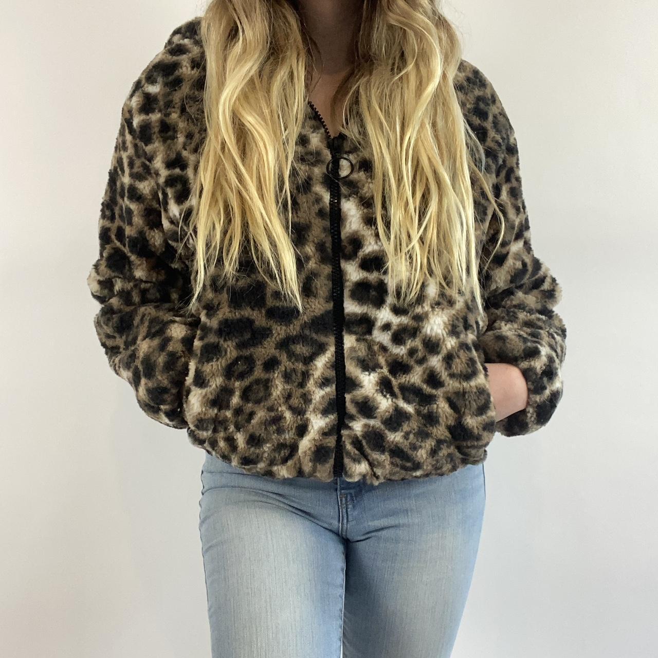 H&m cheetah clearance jacket