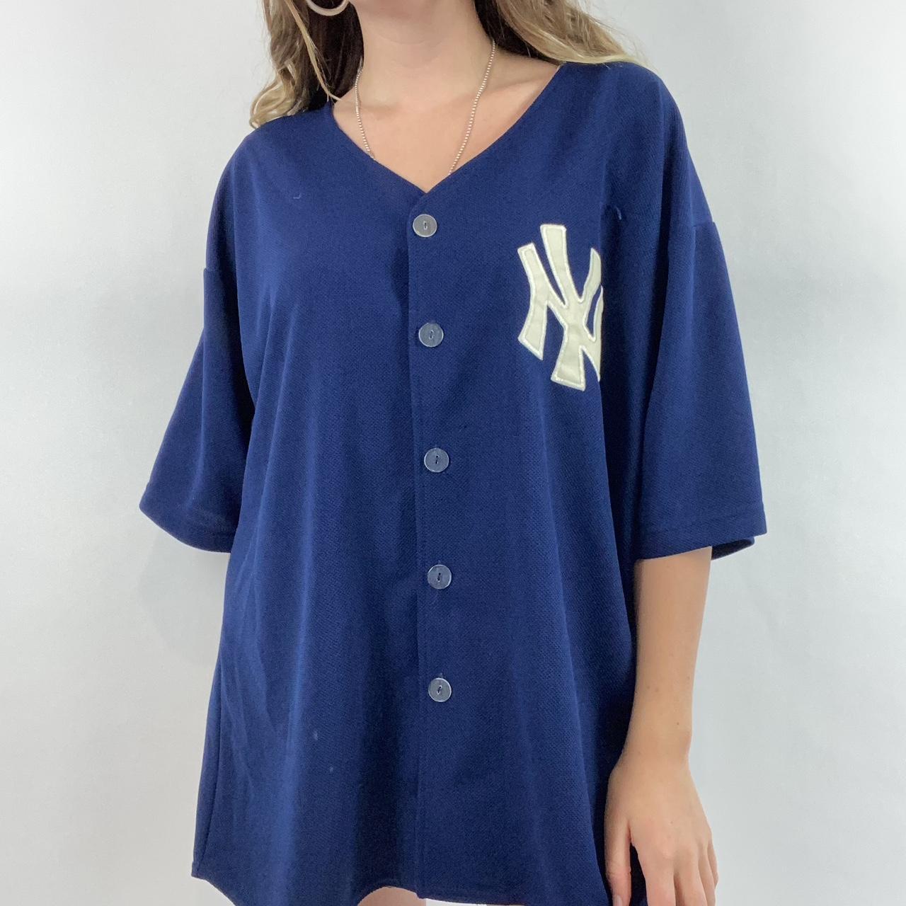 Vintage Yankees shirt ⚾️About the Item: Navy blue - Depop