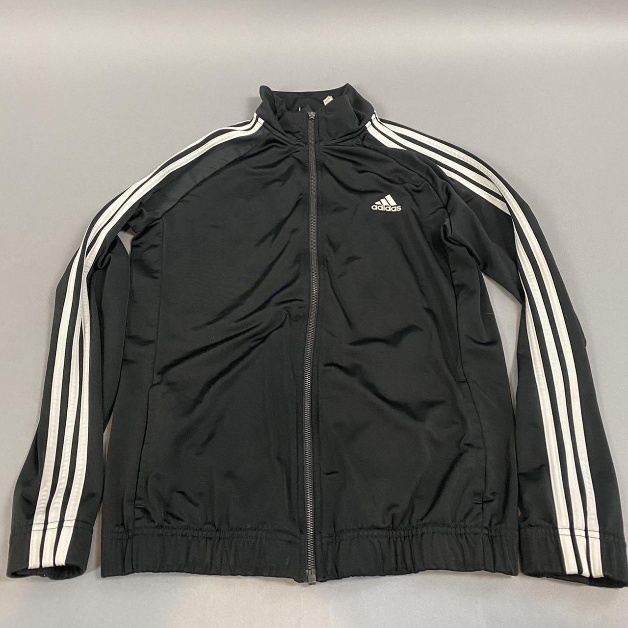 Adidas zip up jacket Classic design, with logo on... - Depop