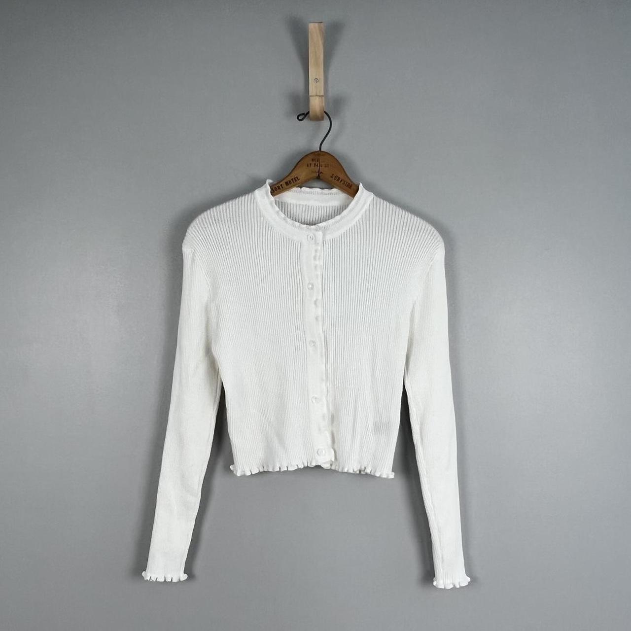 DAZY Women's Blouse - White - L – Dazy button up … - image 1