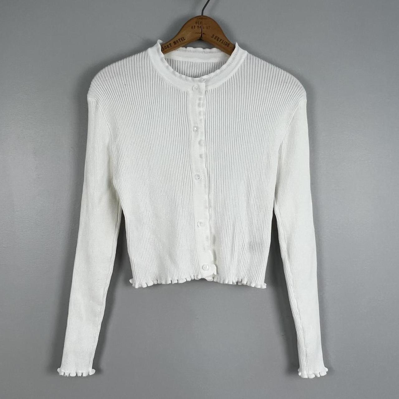 DAZY Women's Blouse - White - L – Dazy button up … - image 2