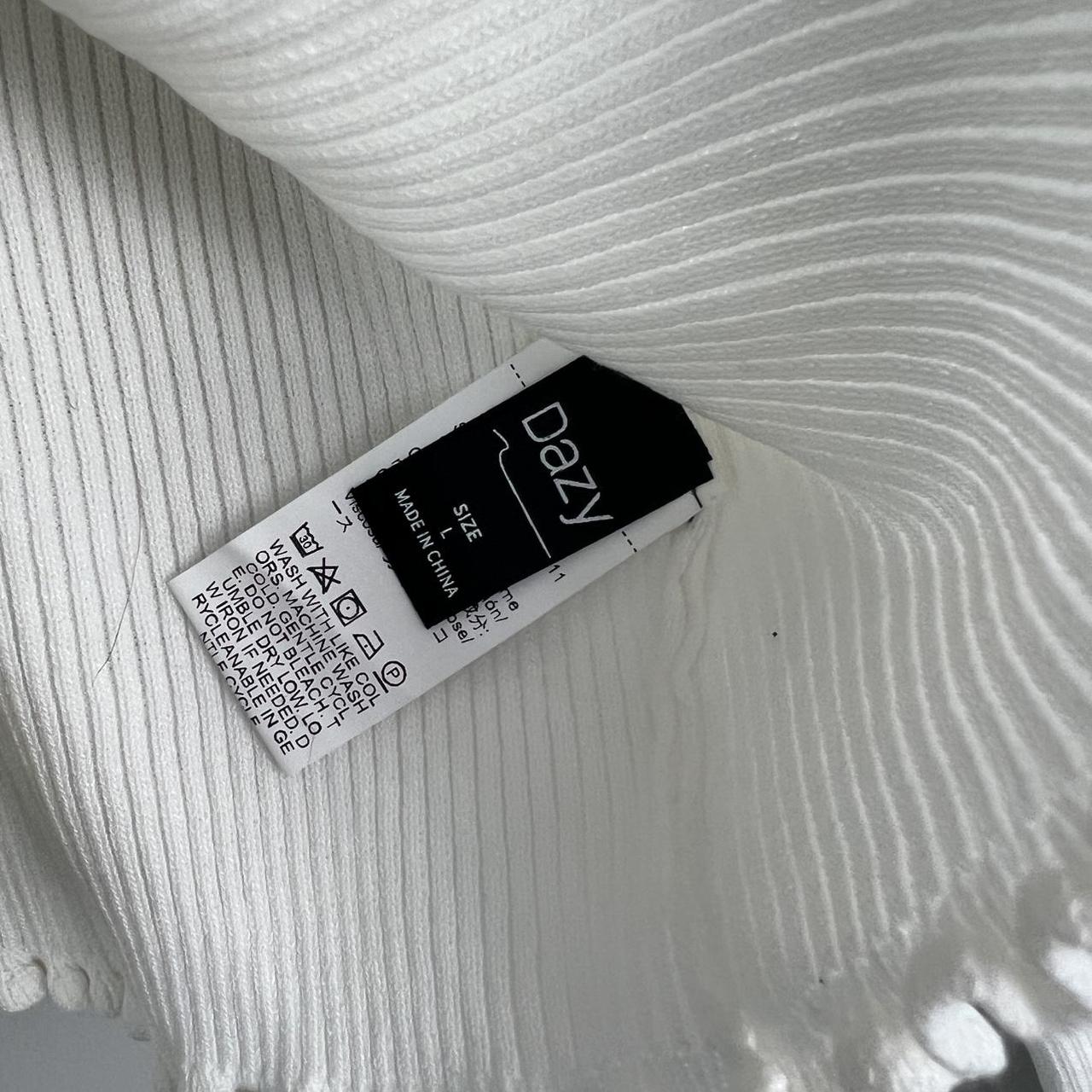 DAZY Women's Blouse - White - L – Dazy button up … - image 5