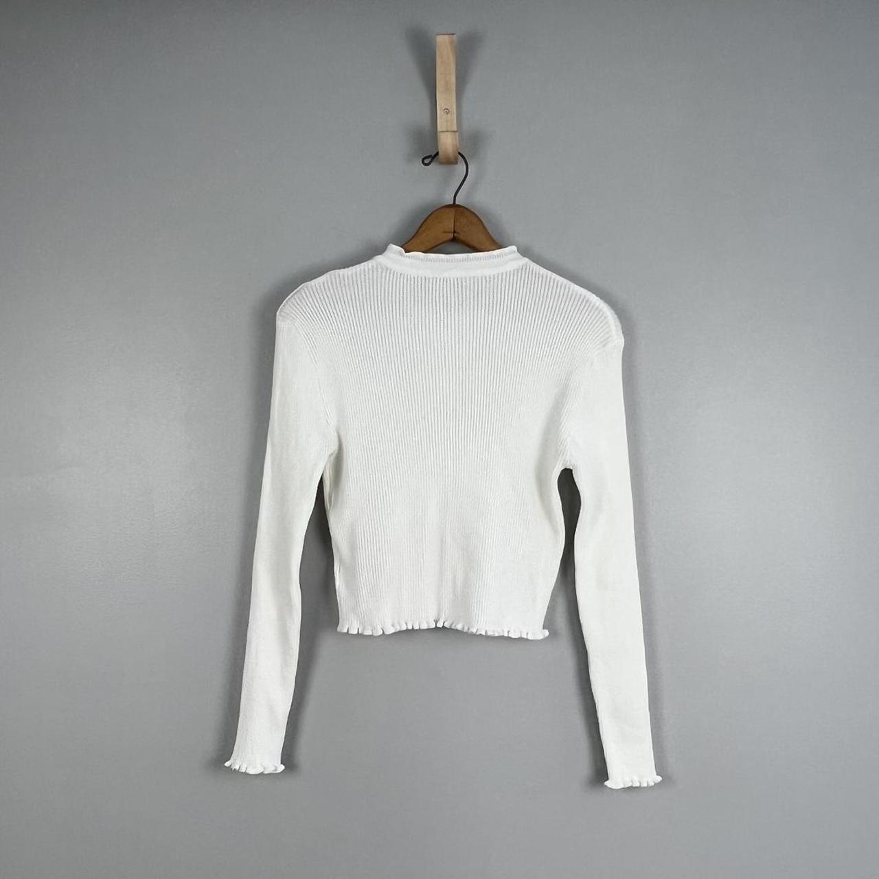 DAZY Women's Blouse - White - L – Dazy button up … - image 6