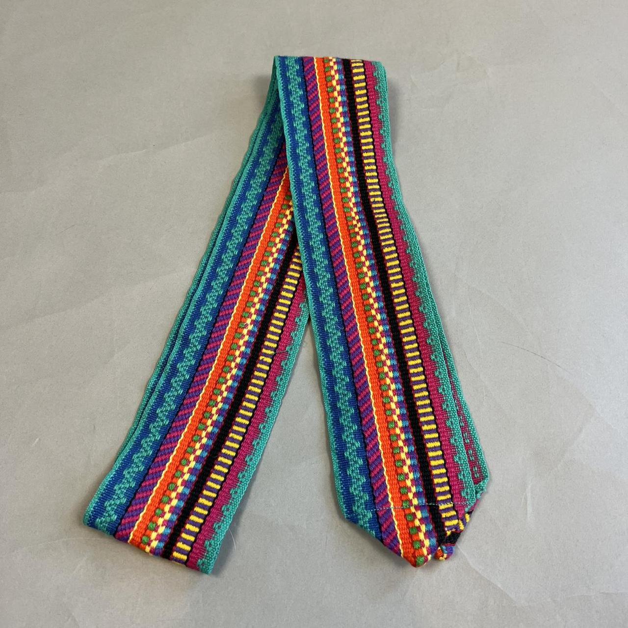 Preloved Women's Belt - Multi – Retro patterned s… - image 1