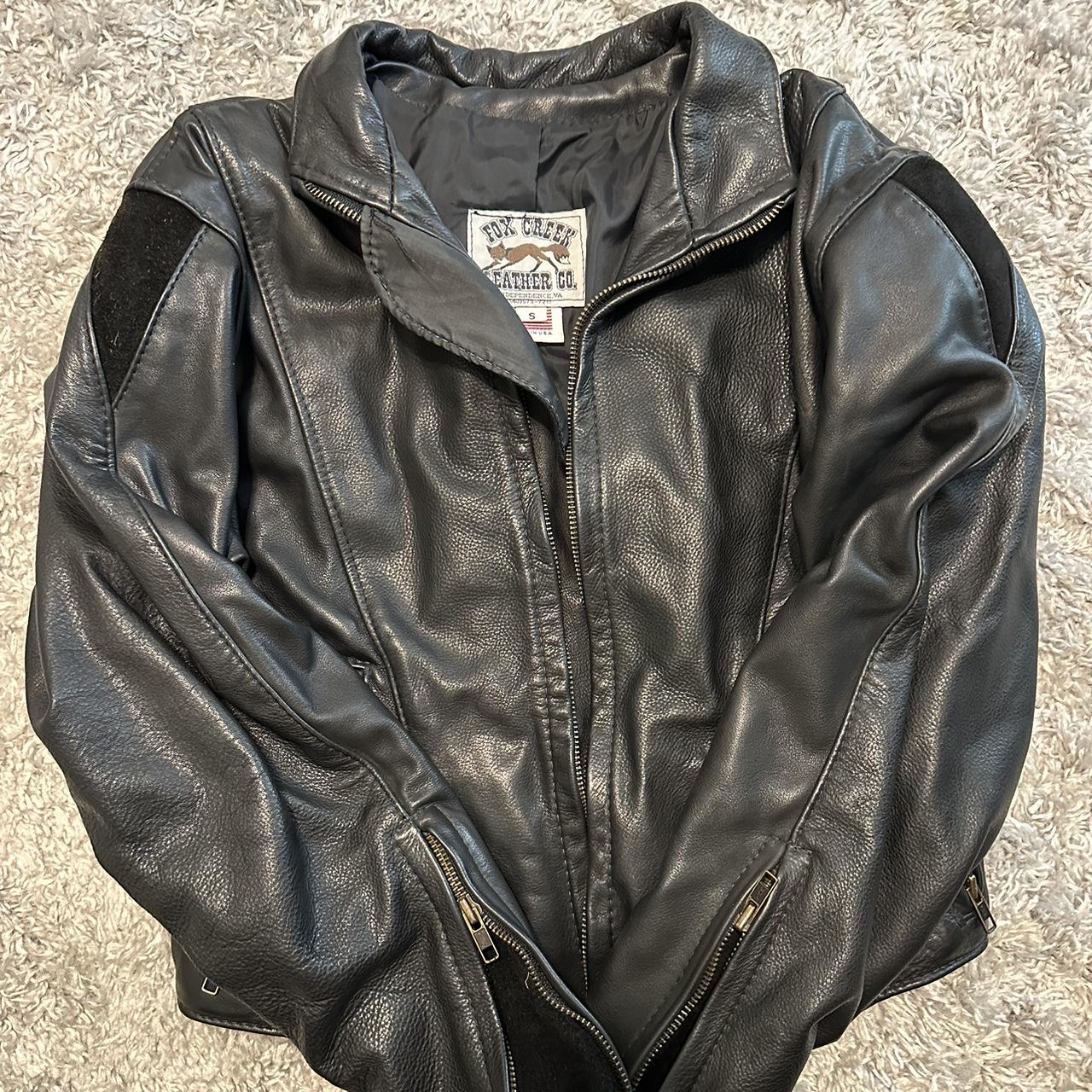 Fox creek leather jacket for sale hotsell