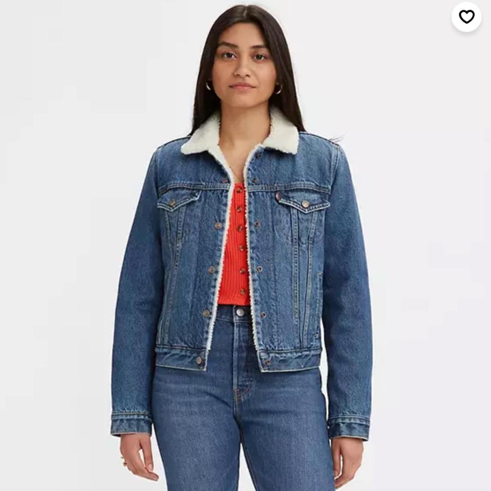 Levi's jacket shop sherpa womens