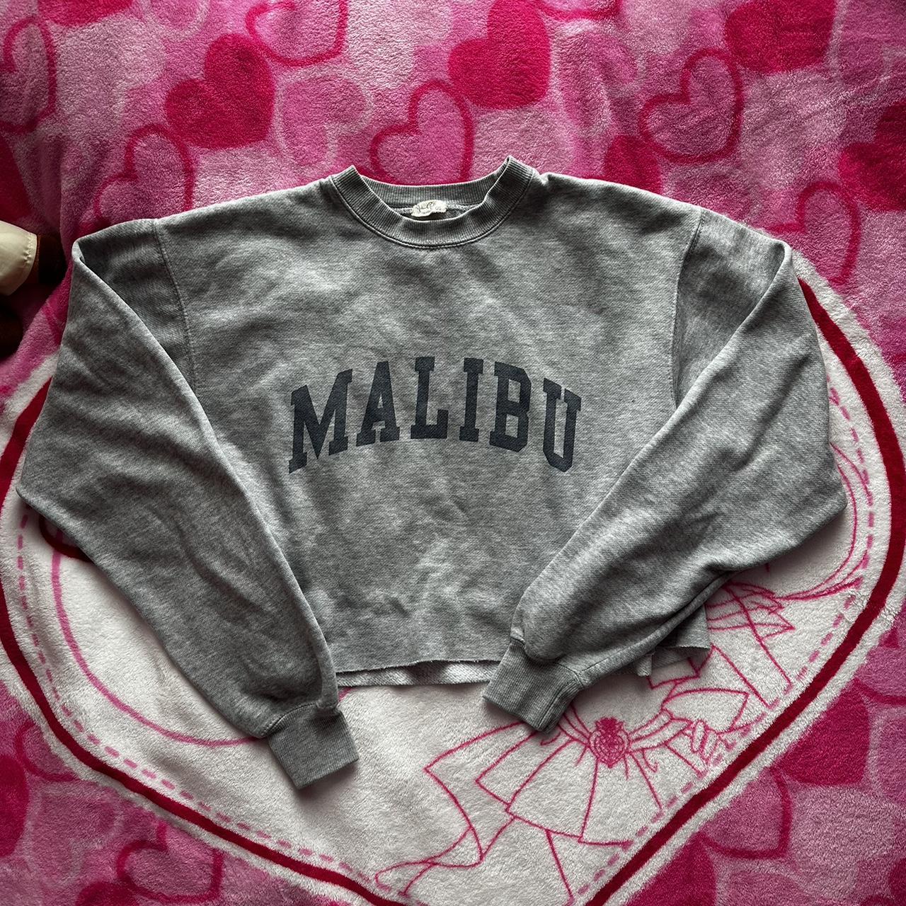 Brandy Melville Malibu cropped gray crew neck! One... Depop
