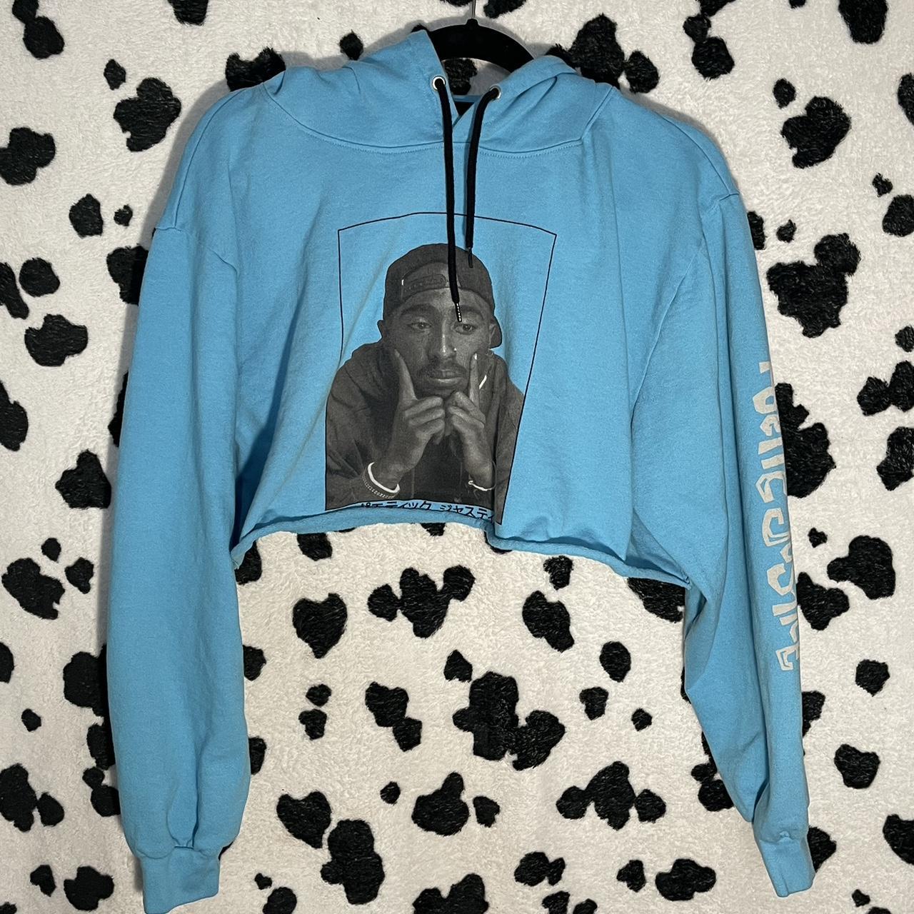 Tupac discount cropped hoodie