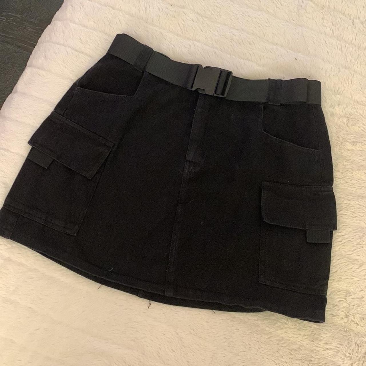 Princess Polly Women's Black Skirt Depop