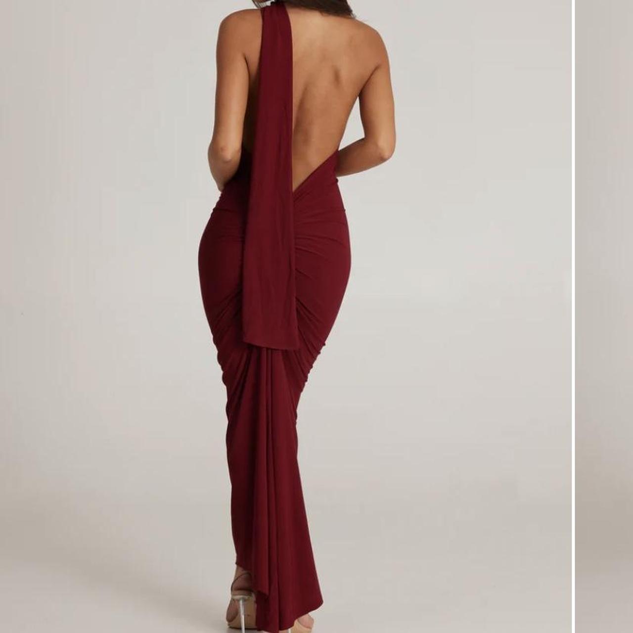 Melani the label leoni dress Size XS (6-8) Wine red... - Depop