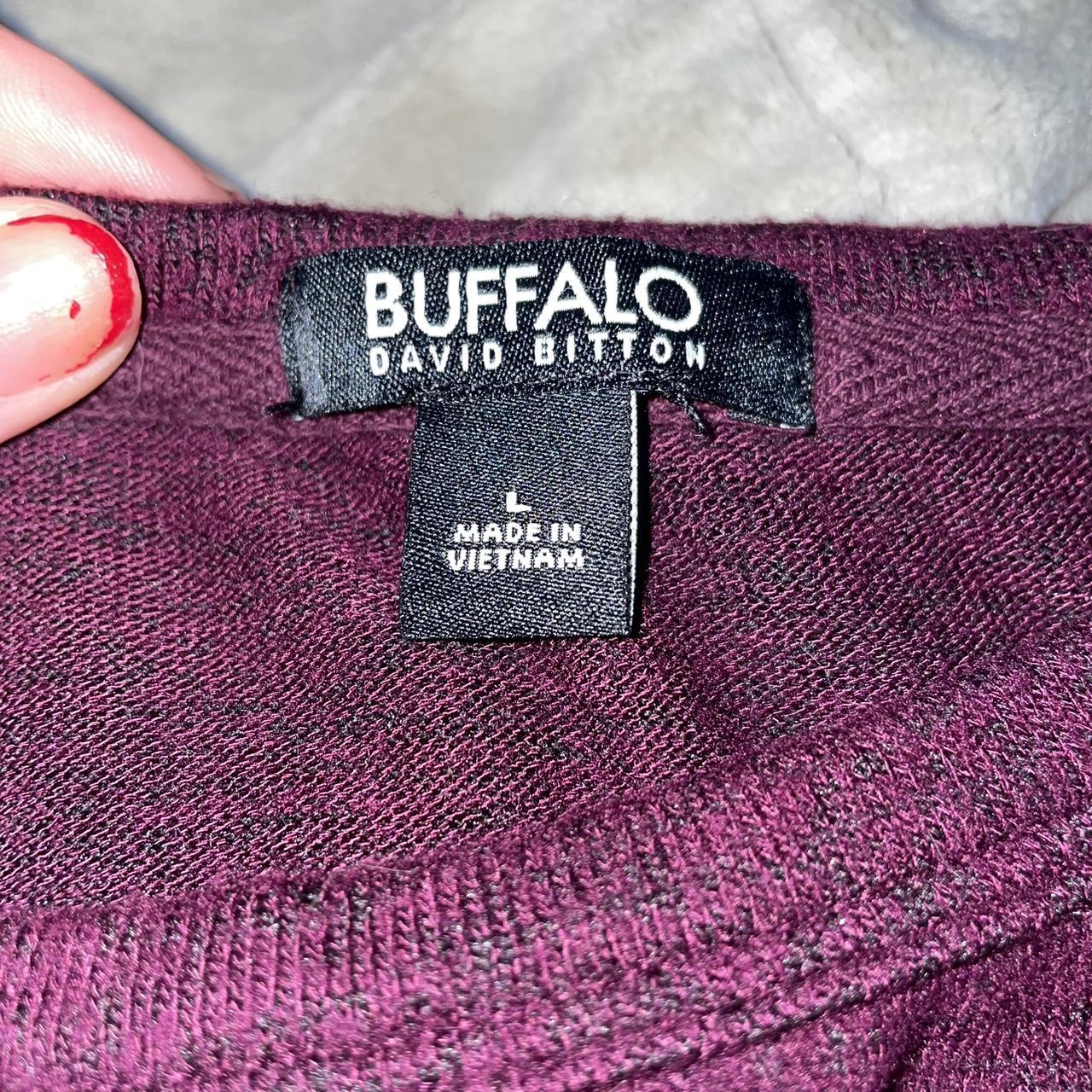 Buffalo David Bitton Women's Red Jumper | Depop