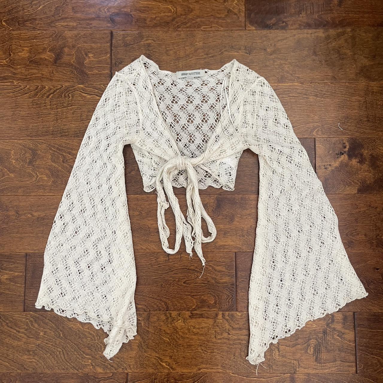 urban outfitters crochet tie top🧚‍♀️ in perfect Depop