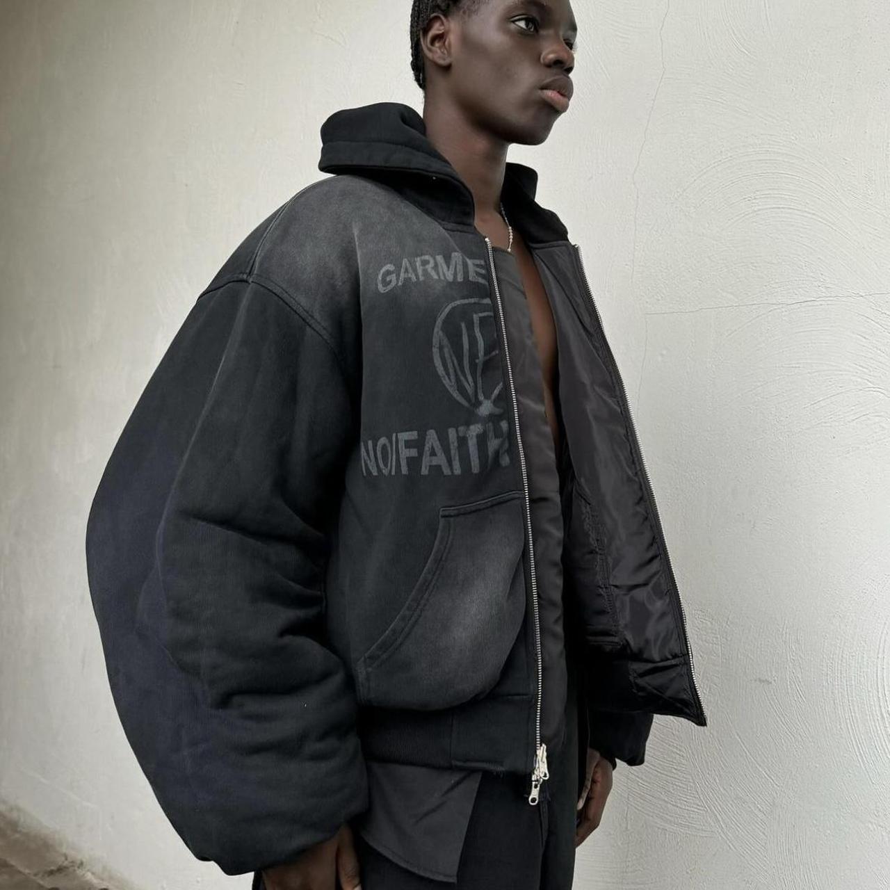 NO/FAITH STUDIOS Reversible Hood Bomber Jacket...