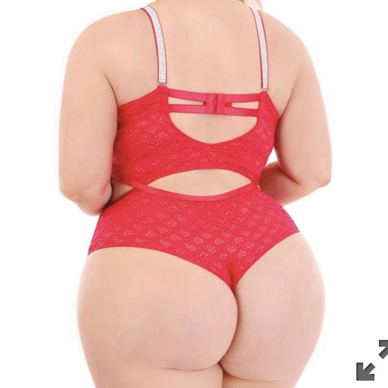 Super sexy red bodysuit. Push up bra and sexy side - Depop