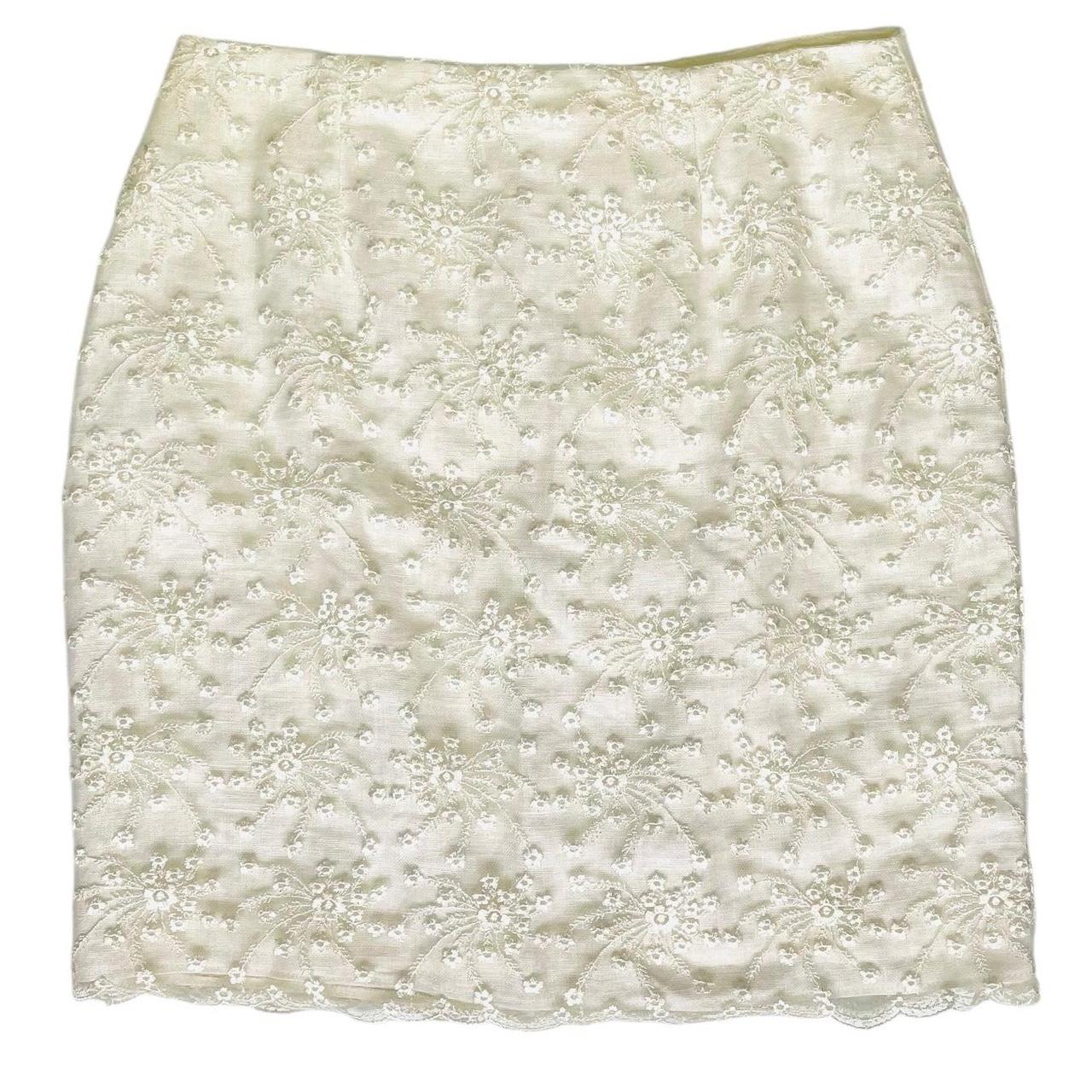 Cache Women's Skirt - White/Cream - S – Vintage 9… - image 1