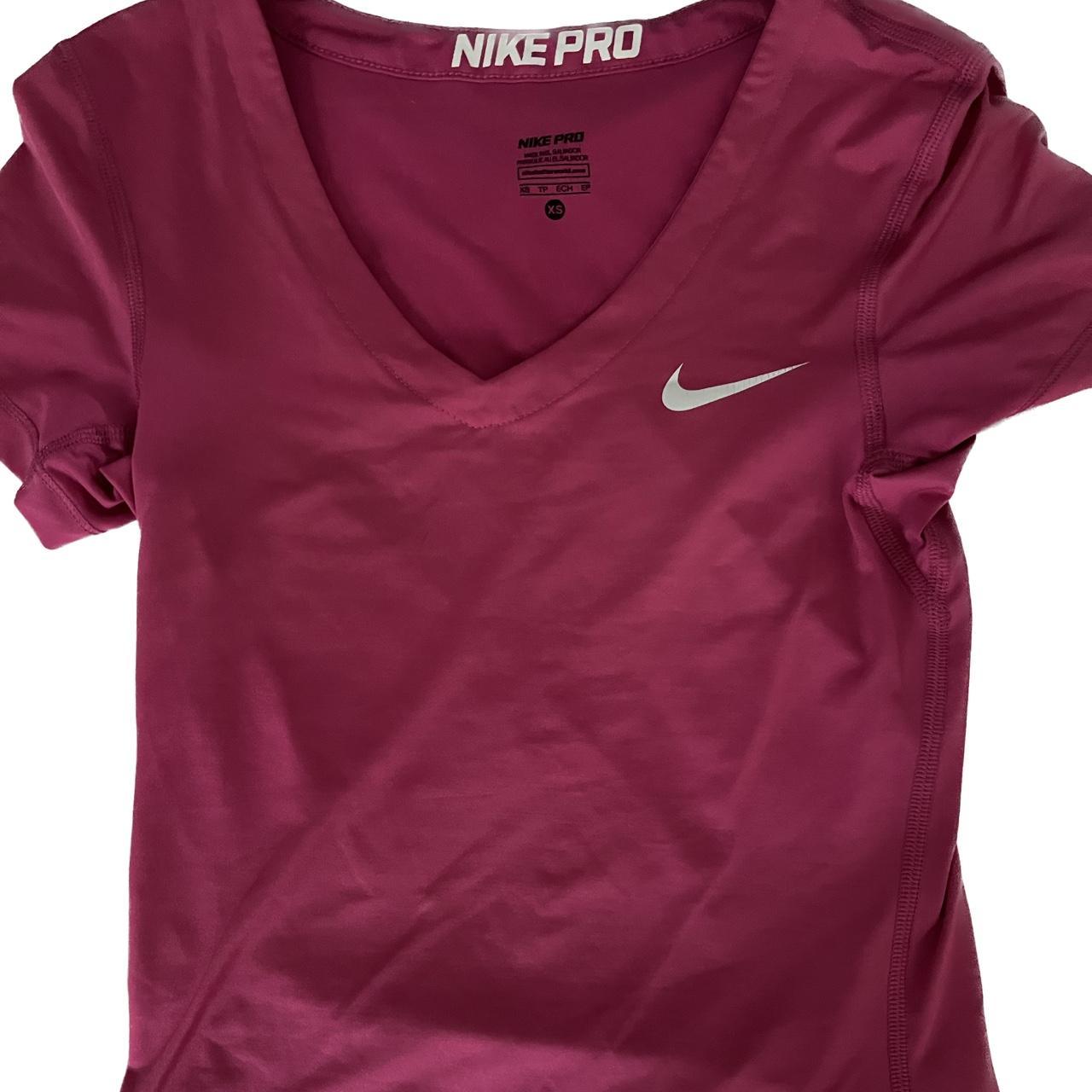 digital pink nike shirt
