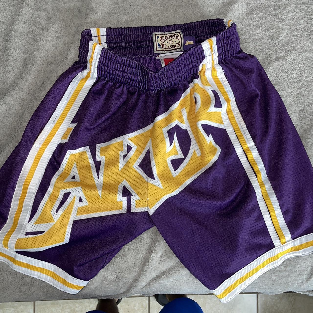 Mitchell & Ness Men's Purple Shorts | Depop
