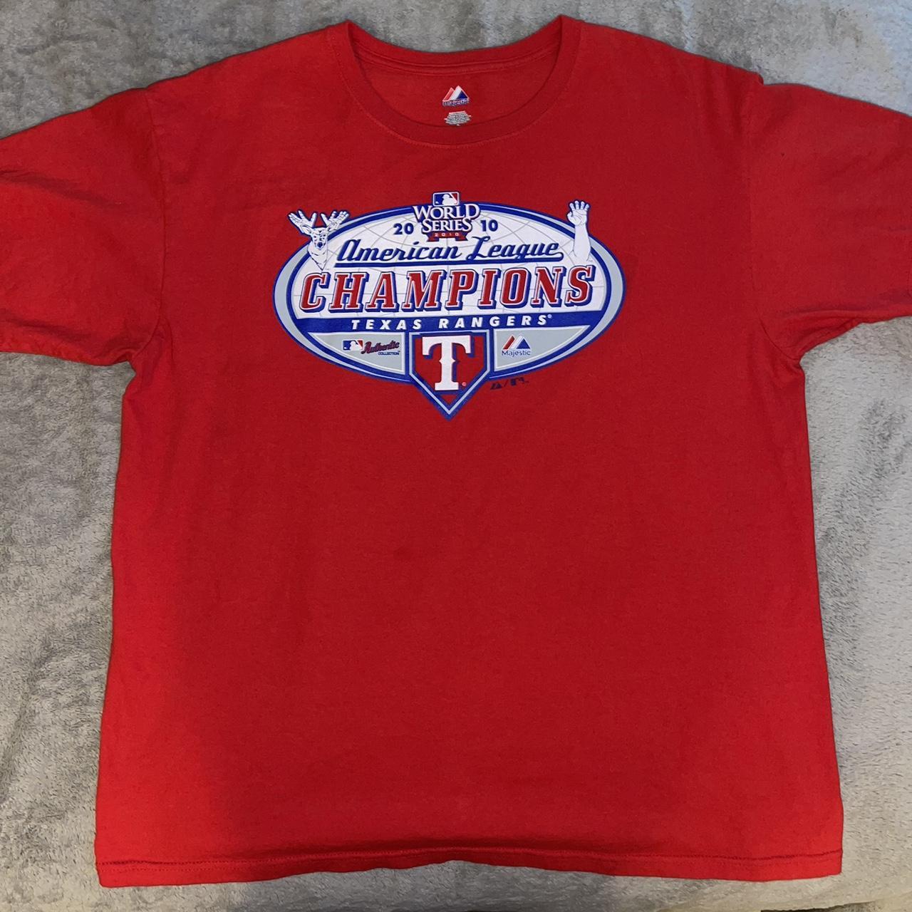 Blue 2011 Texas Rangers American League Champions - Depop