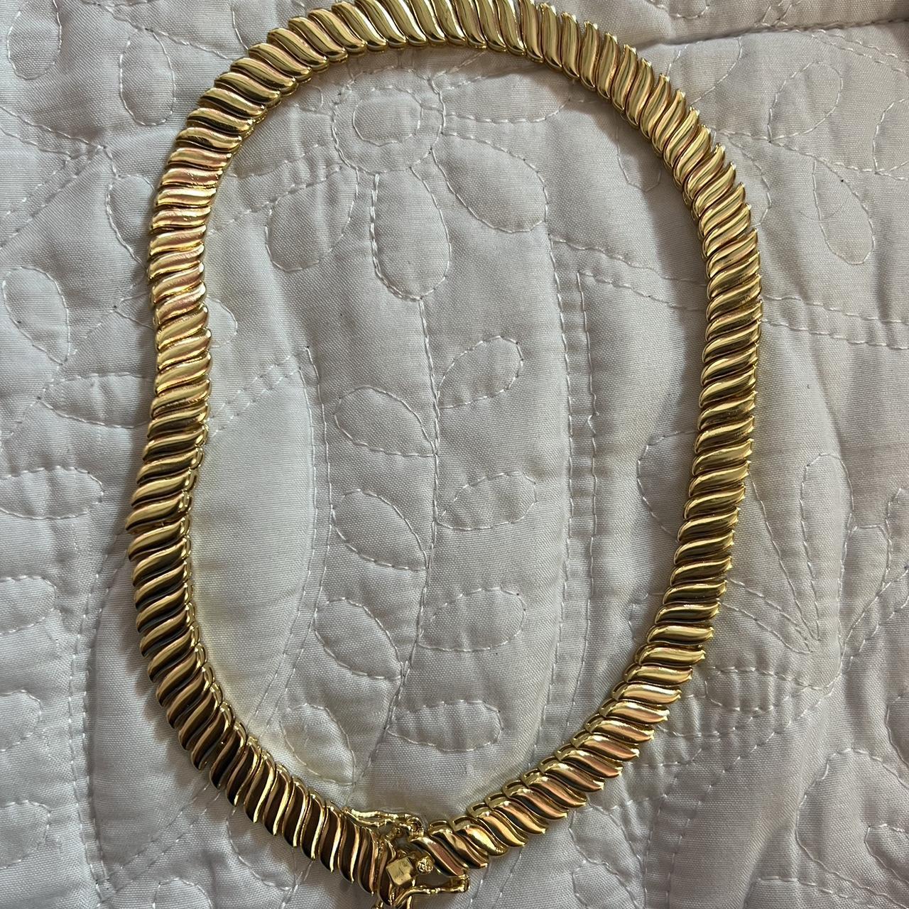 10k gold plated choker chain Length 16 inch Depop