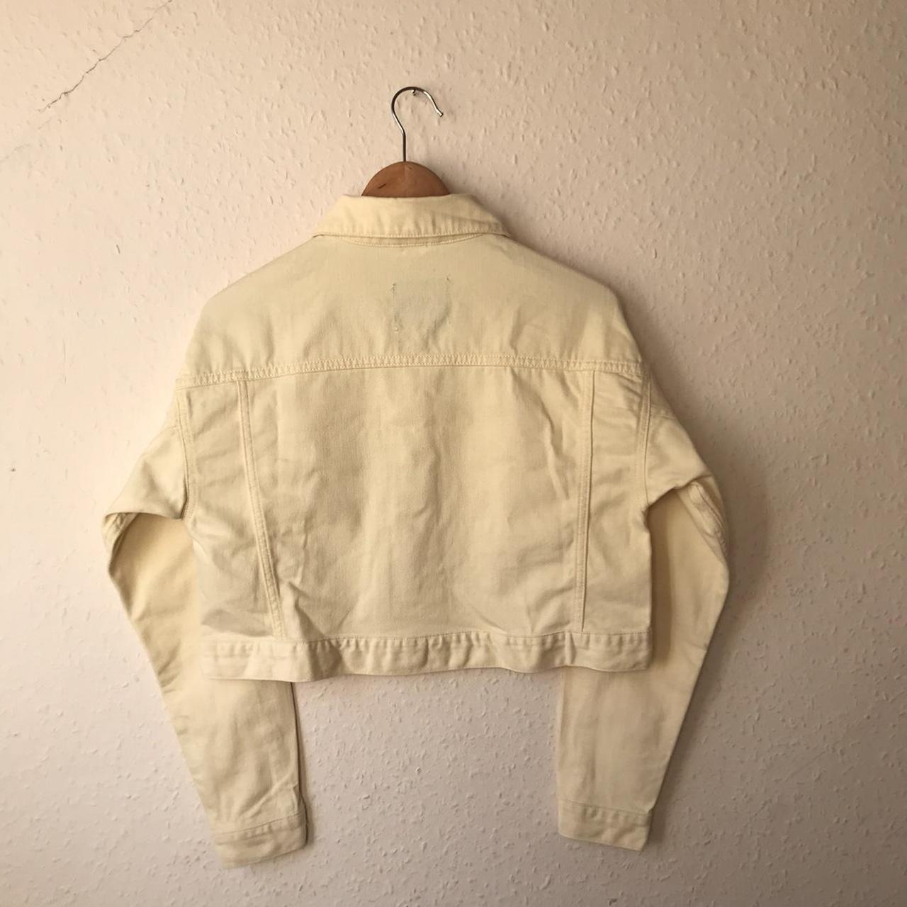 Primark Women's Yellow and Cream Jacket Depop