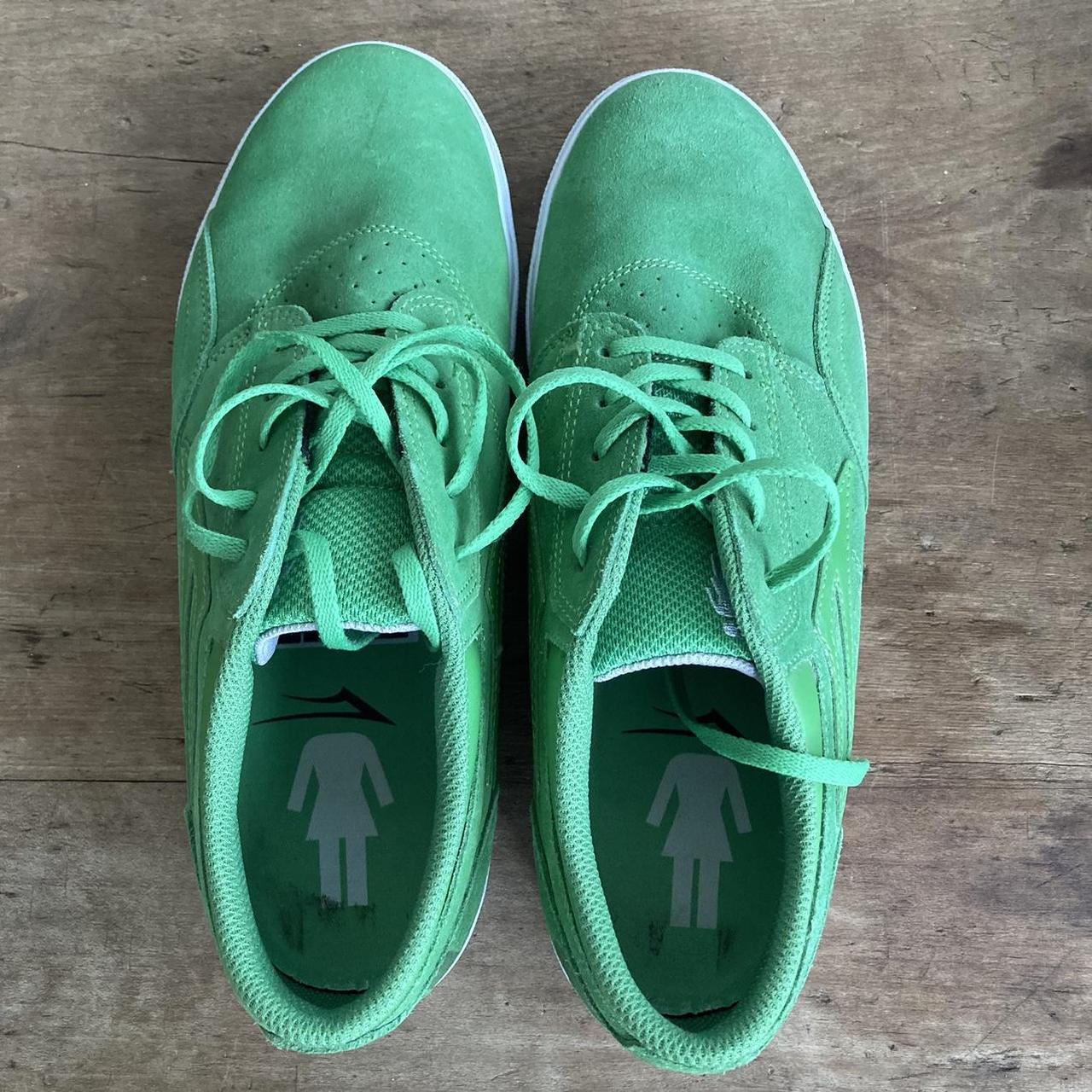 Lakai Men's Green and White Trainers | Depop