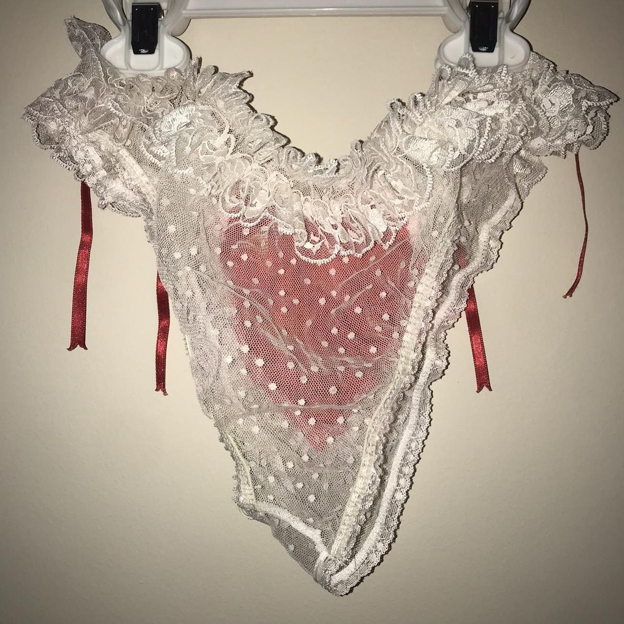 Frederick's of Hollywood Women's White and Red Panties (4)