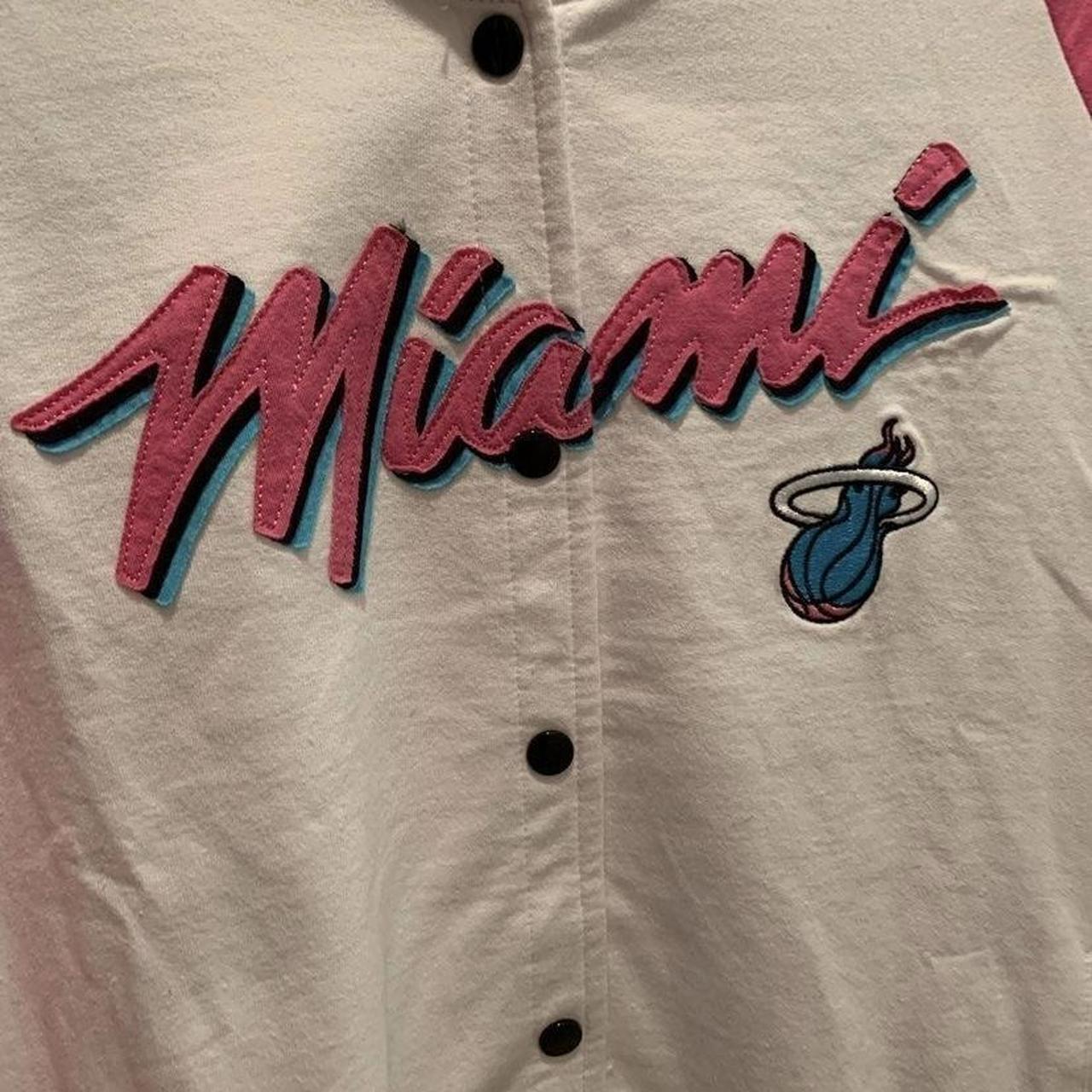 Miami buy Heat L-Vice Varsity Bomber Jacket