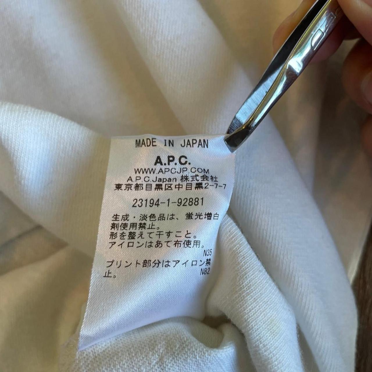 ●G-RELATED PRESNTS あのCEA在籍！ A.P.C Virgile Tee Size.S Made in Japan Used and in | Depop