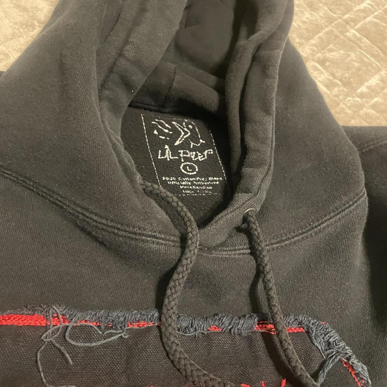 lil peep x toopoor patch hoodie size large - Depop