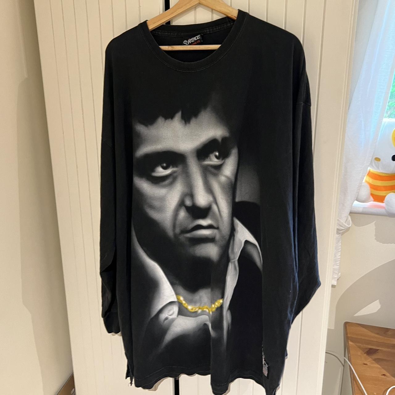 Vintage scarface long sleeve t shirt vintage... - Depop