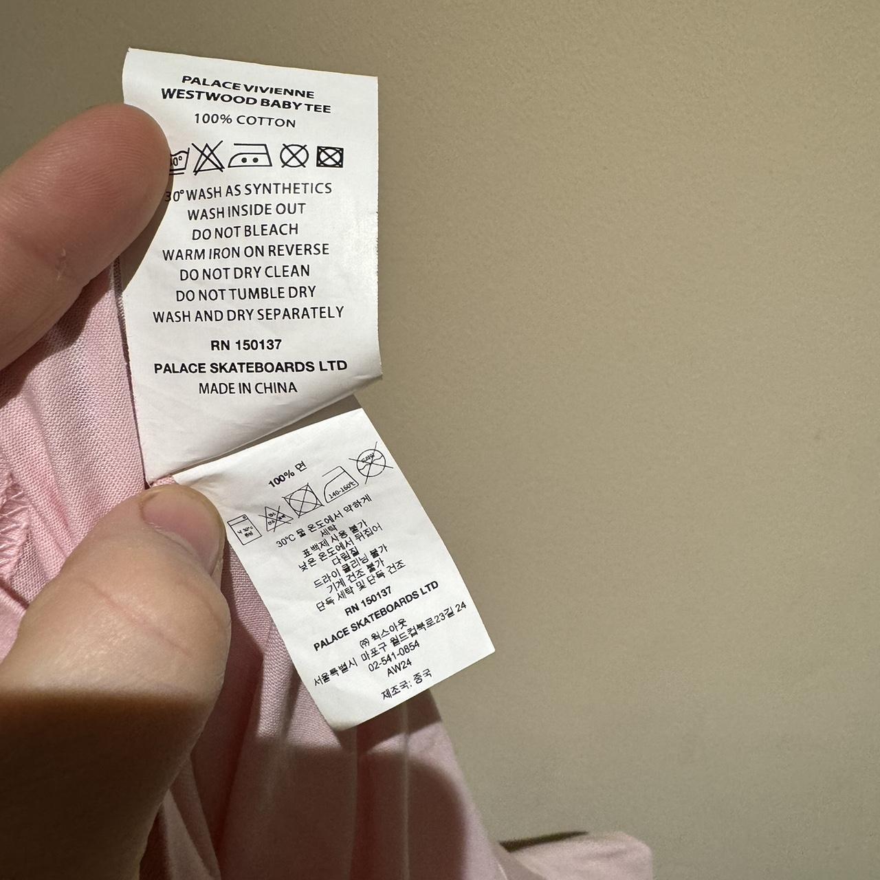Palace x Vivienne Westwood baby tee pink size XL not | Depop Palace x Vivienne Westwood baby tee pink size XL not | Depop