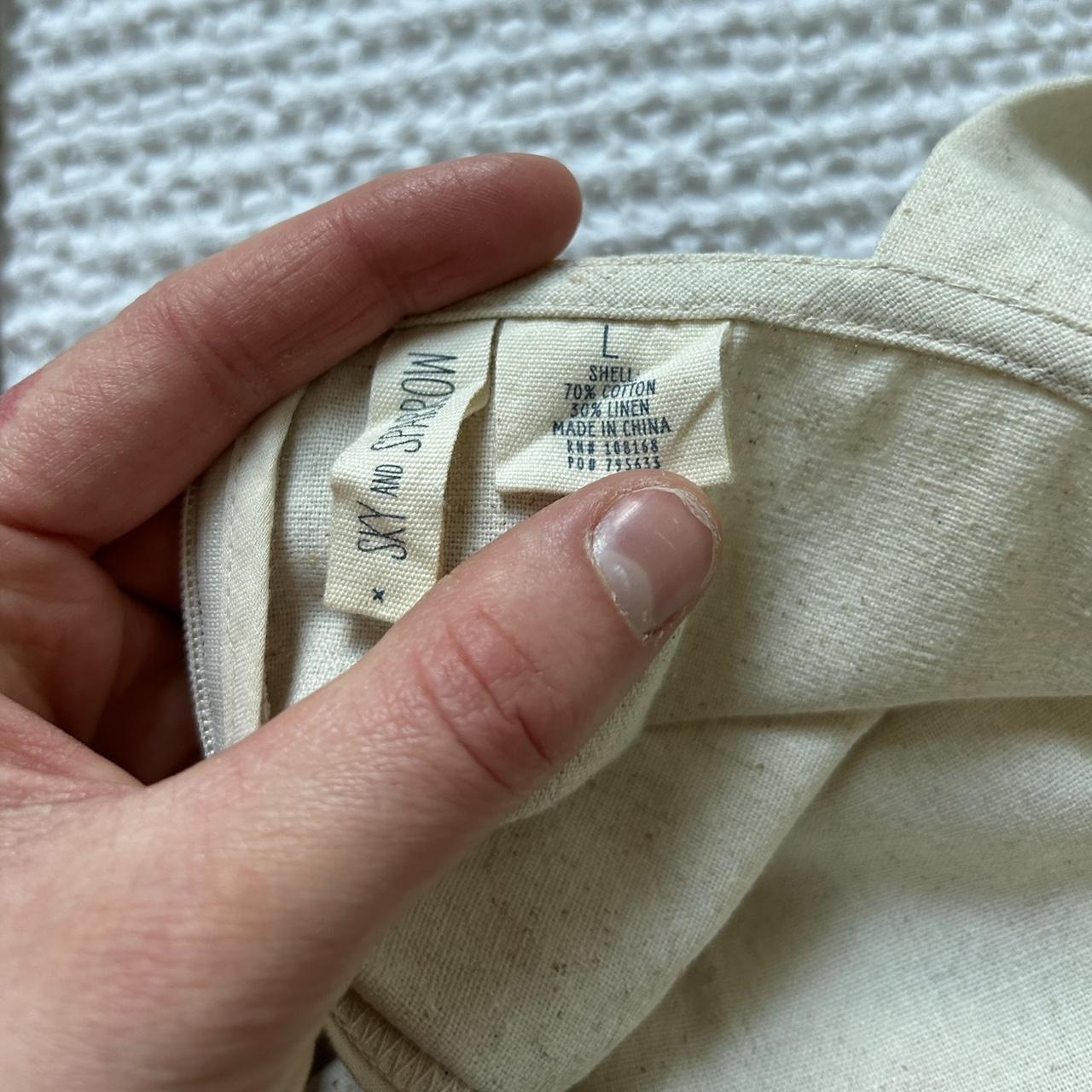  Large cream colored jumpsuit/romper Model is... Depop