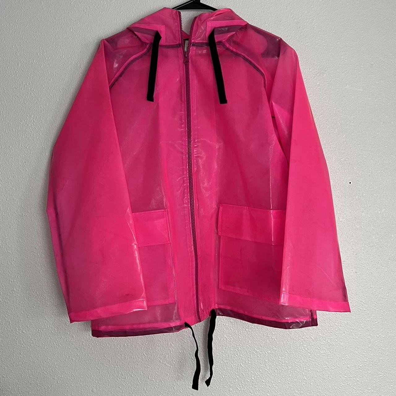 Asos pink raincoat best sale