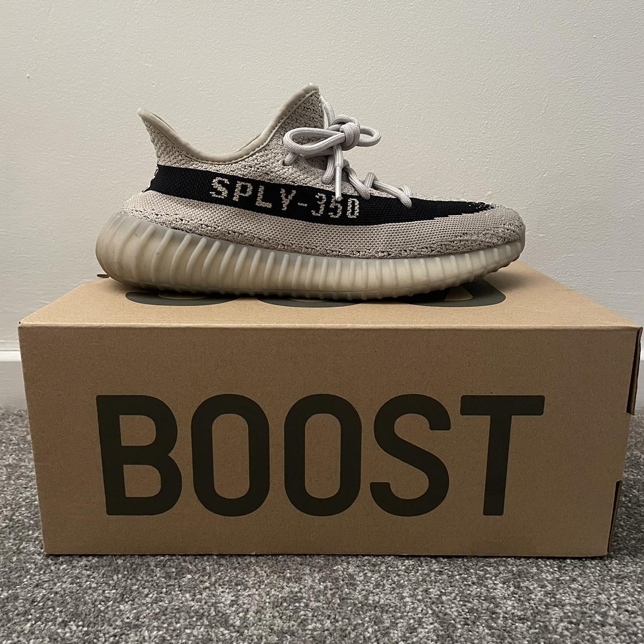 Yeezy boost 350 V2 Slate Size UK 7 US 7.5 Worn once... - Depop