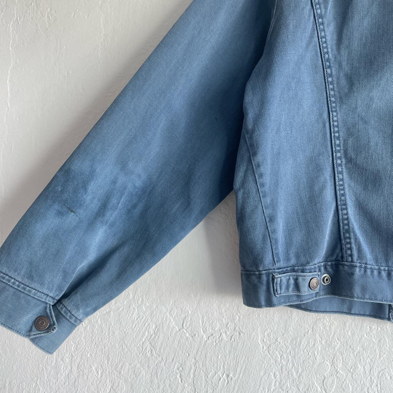 Vintage 60's/70's Lined Denim Trucker Jacket Faded - Depop