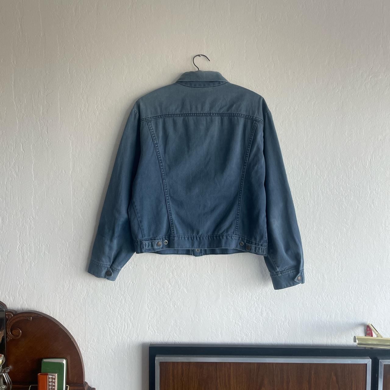 Vintage 60's/70's Lined Denim Trucker Jacket Faded - Depop